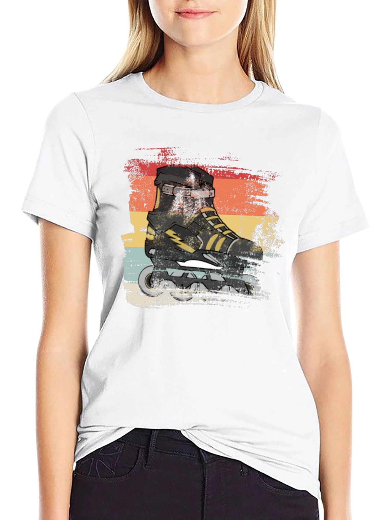 Retro Inline Skate Graphic Tee