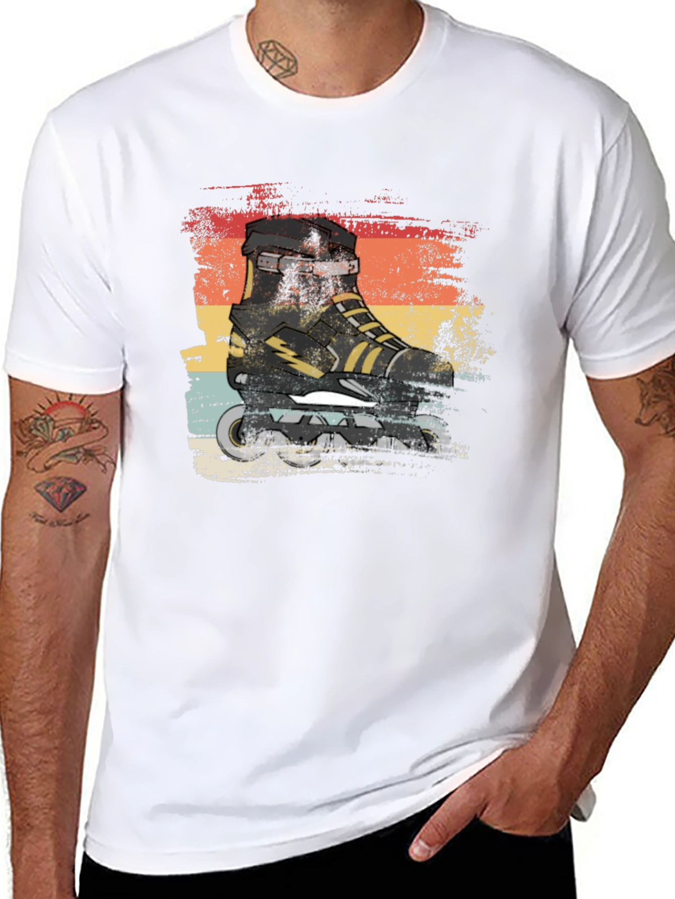 Retro Inline Skate Graphic Tee