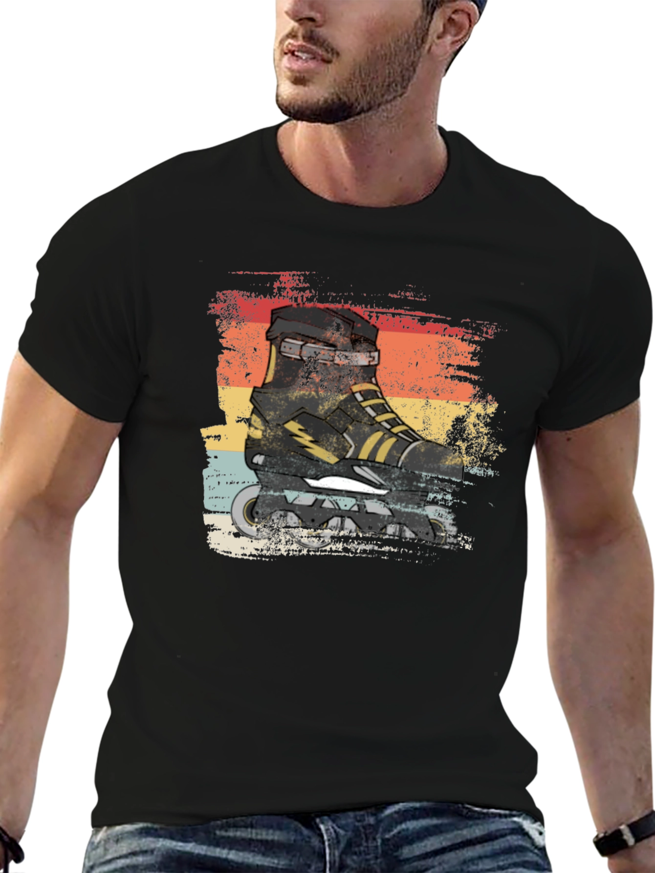 Retro Inline Skate Graphic Tee