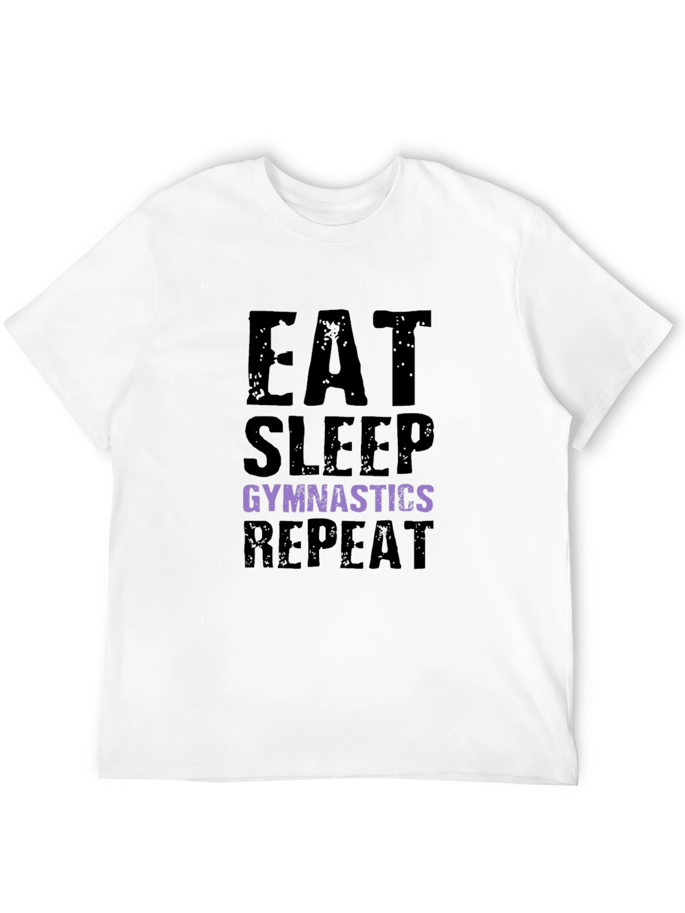 Eat Sleep Gymnastics Repeat Black T-Shirt
