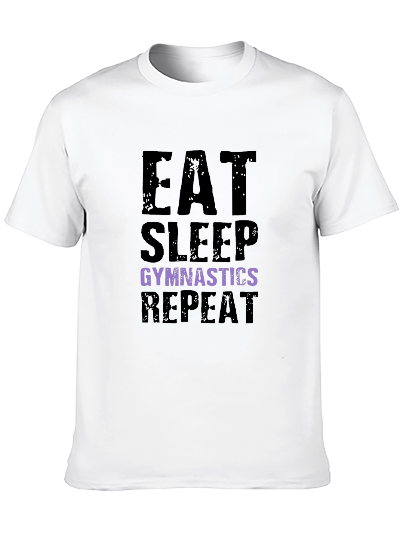 Eat Sleep Gymnastics Repeat Black T-Shirt