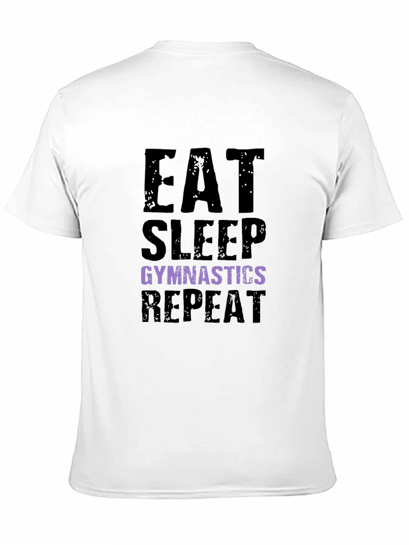 Eat Sleep Gymnastics Repeat Black T-Shirt