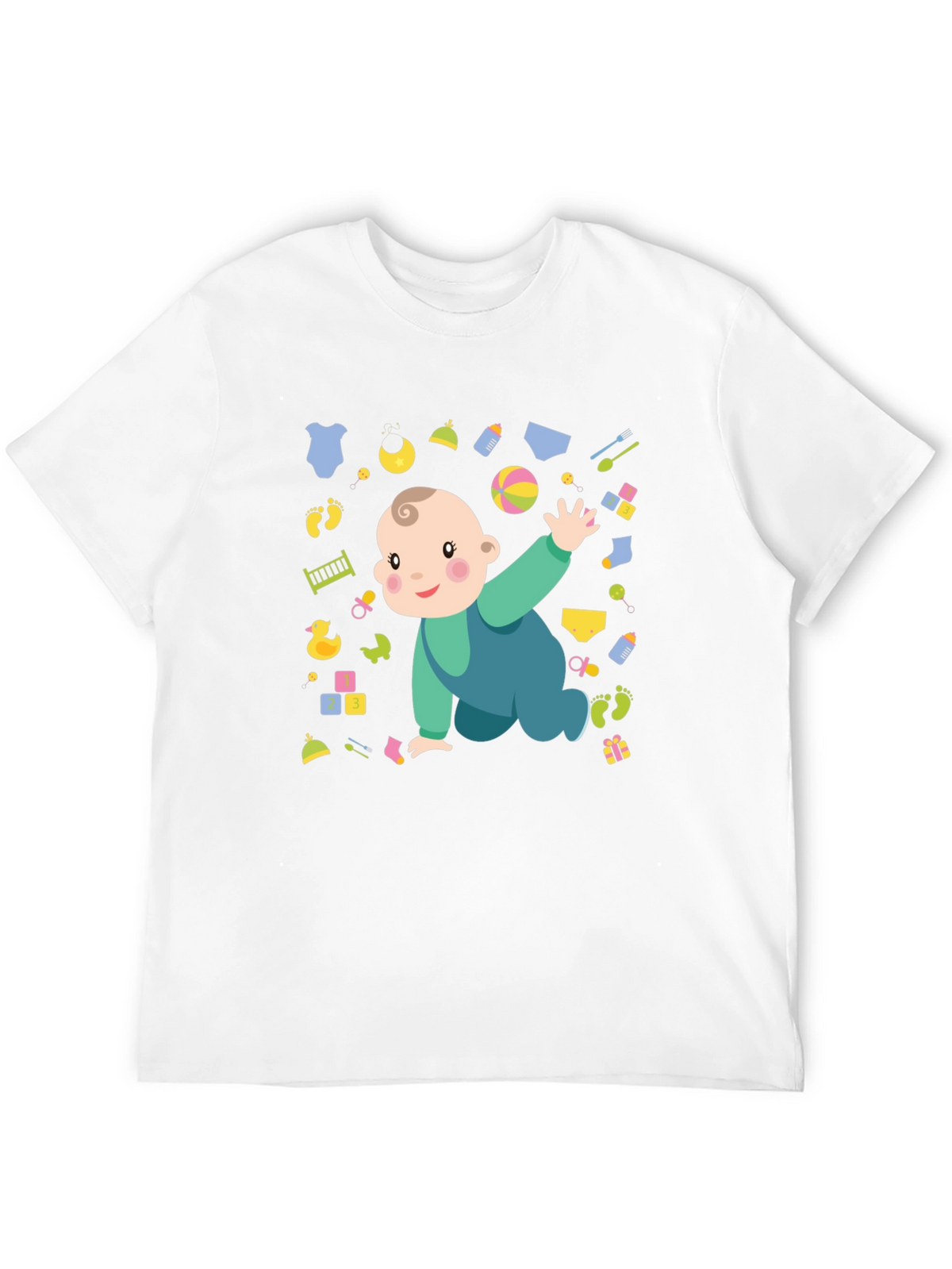 Cute Baby Graphic Print Mens T-Shirt