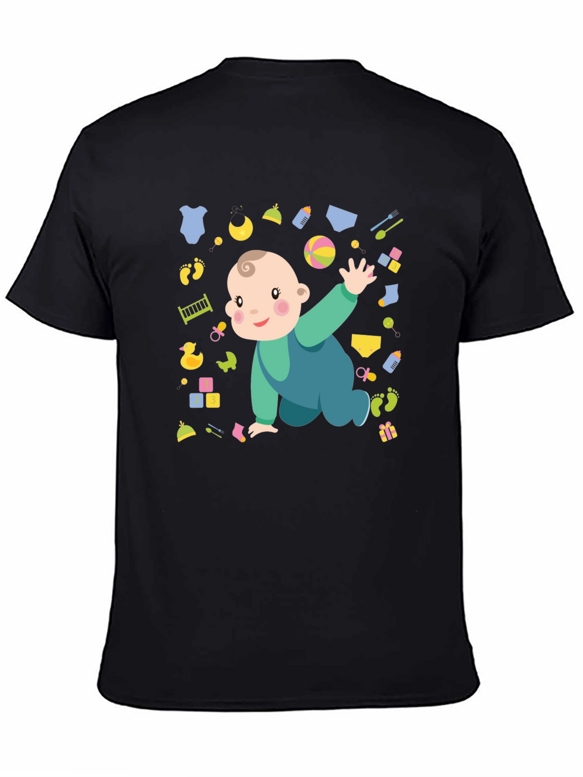 Cute Baby Graphic Print Mens T-Shirt