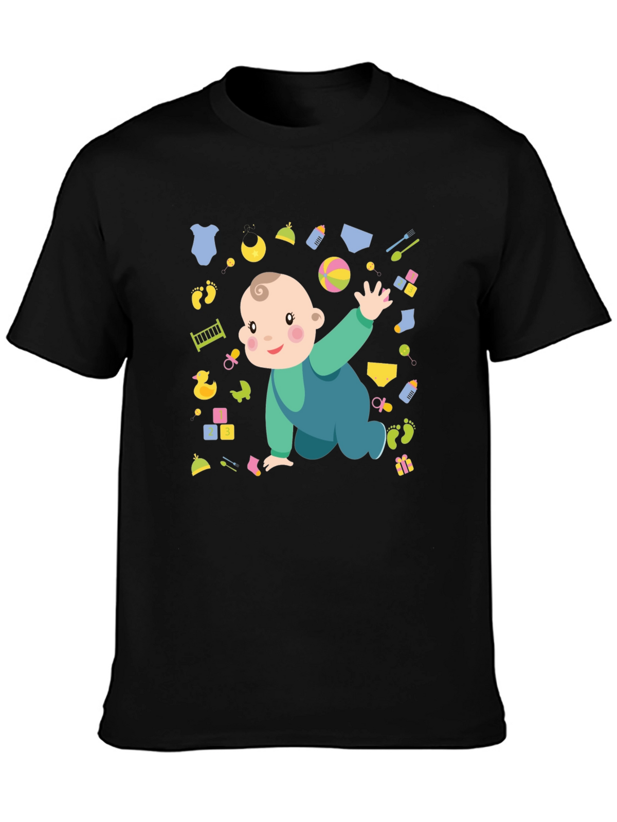 Cute Baby Graphic Print Mens T-Shirt