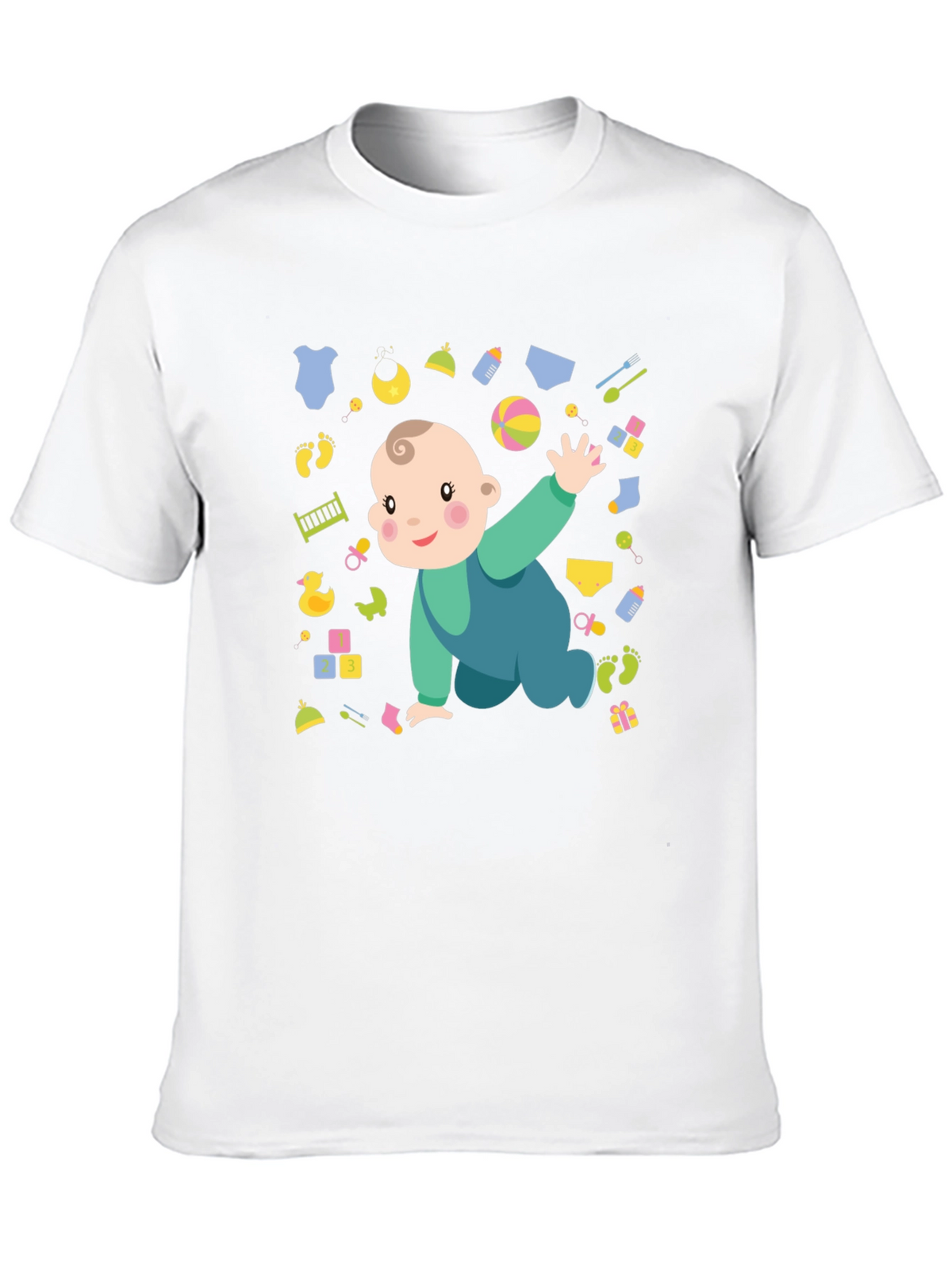 Cute Baby Graphic Print Mens T-Shirt