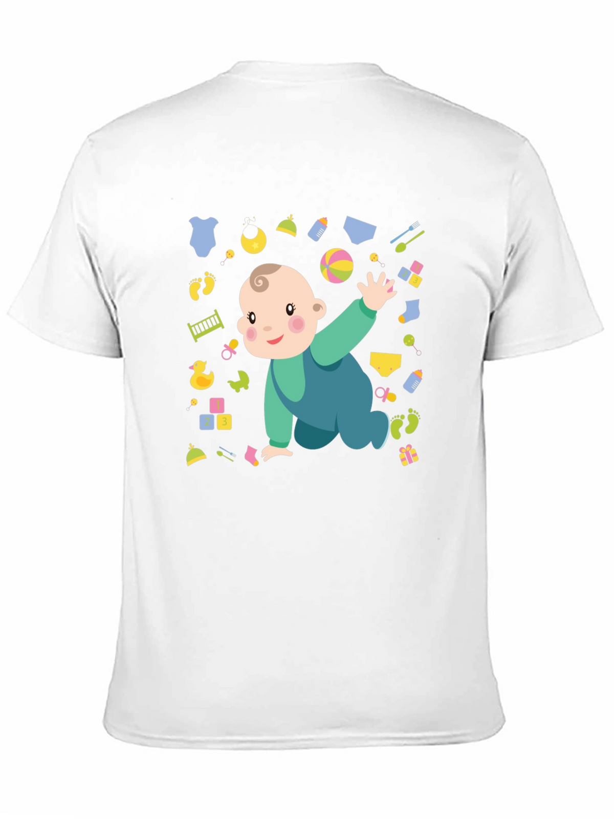 Cute Baby Graphic Print Mens T-Shirt
