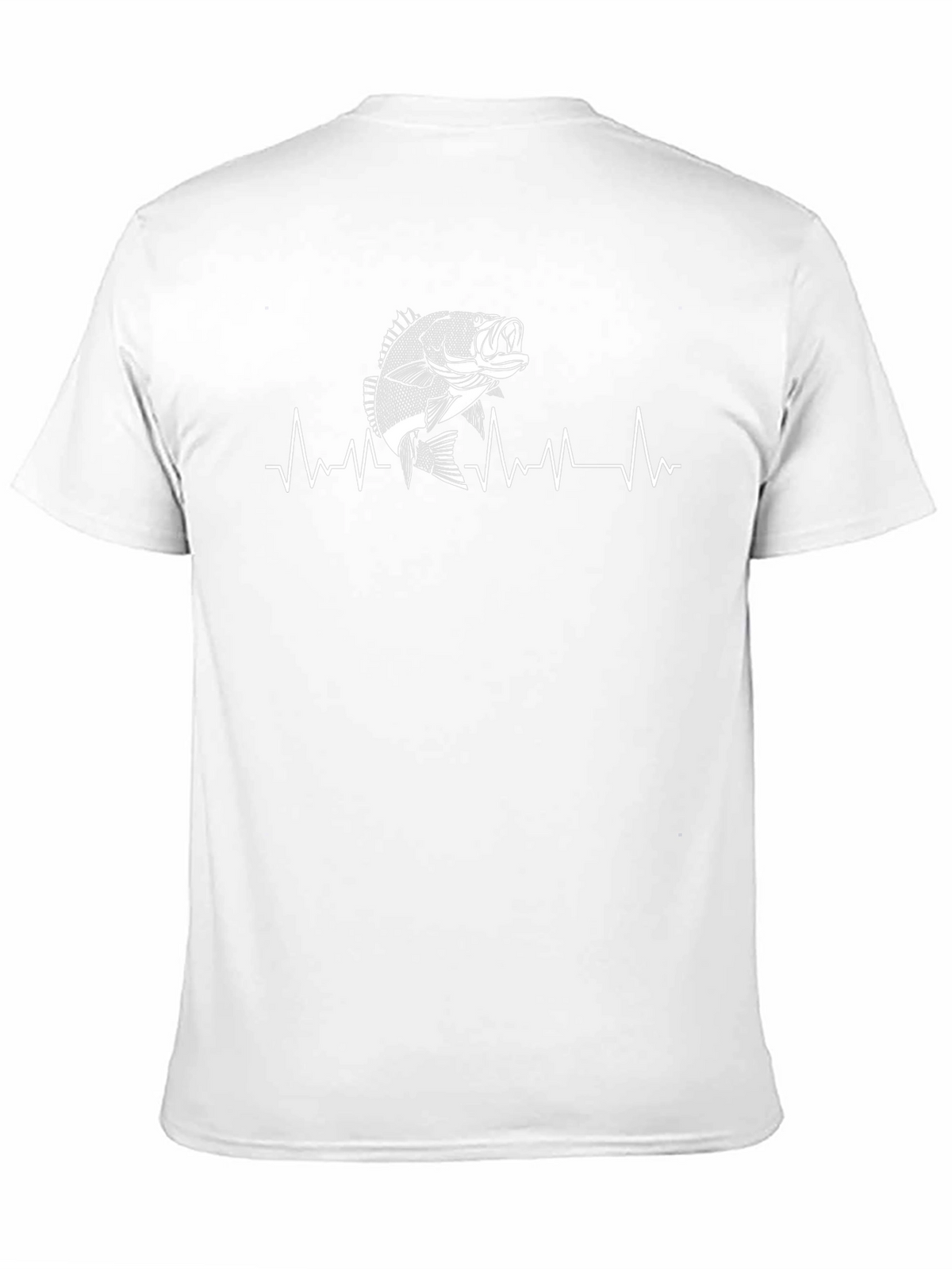 Fishing Heartbeat T-Shirt - Bass Graphic Tee