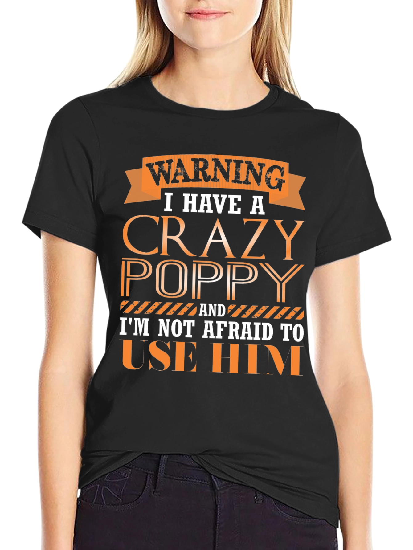 Crazy Poppy Graphic Tee - Gift for Grandfathers