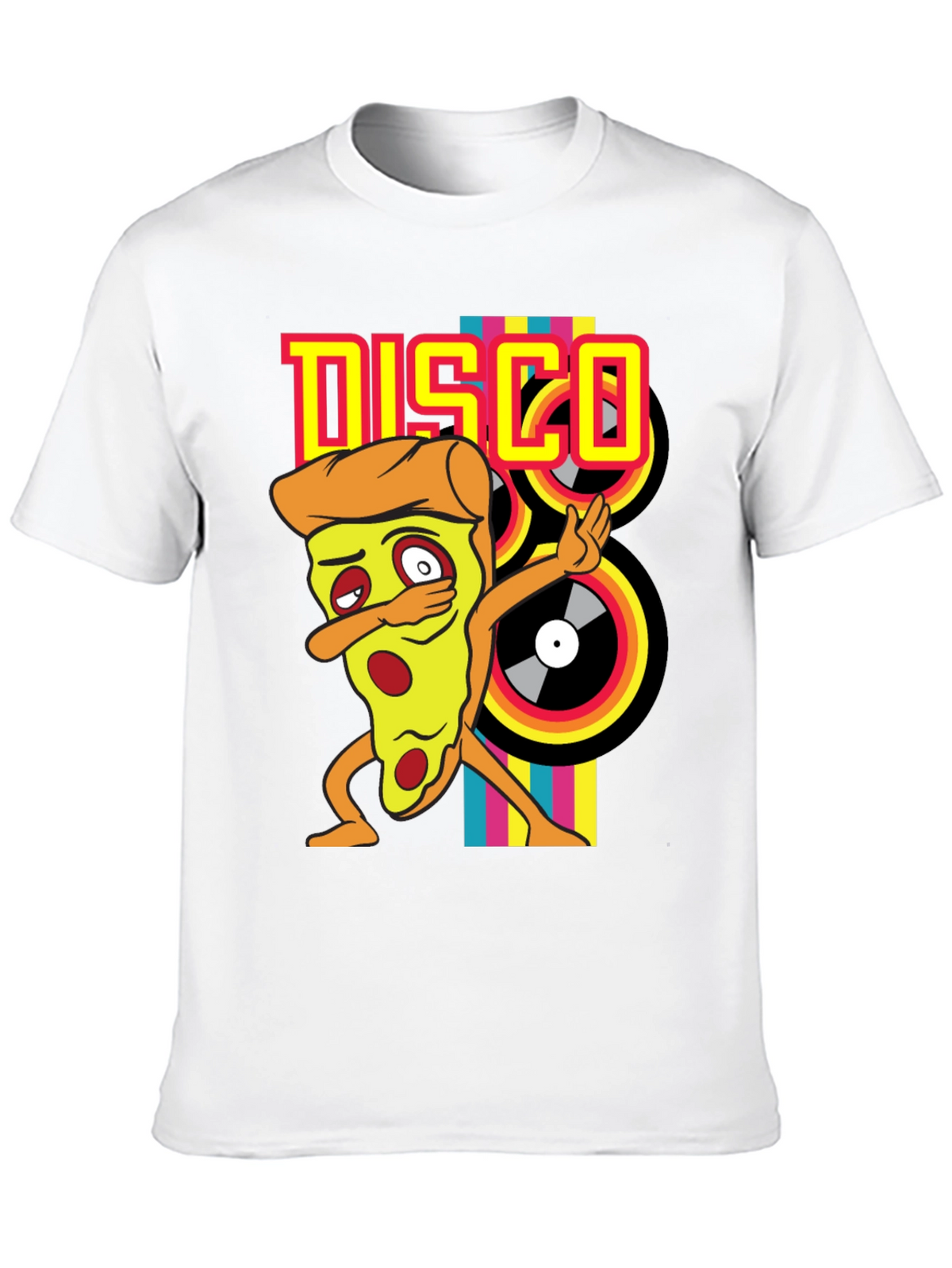 Disco Pizza T-Shirt - Unique Graphic Tee