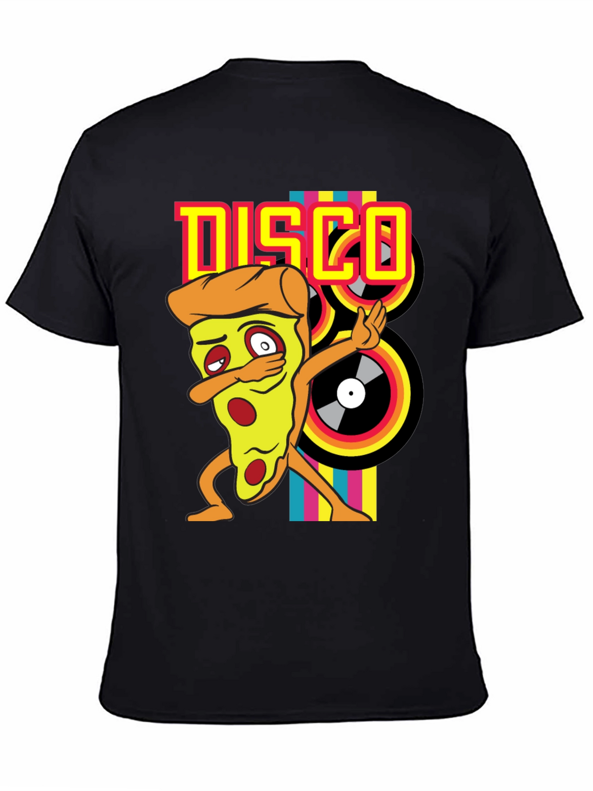 Disco Pizza T-Shirt - Unique Graphic Tee
