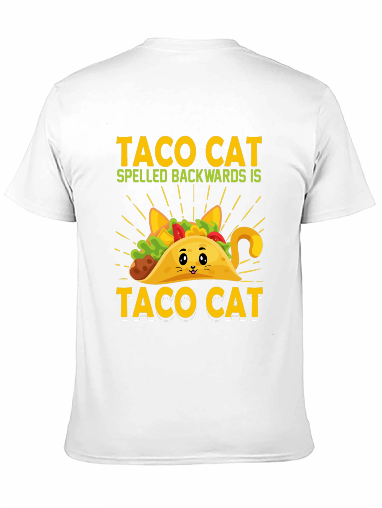 Taco Cat T-Shirt - Funny Palindrome Tee