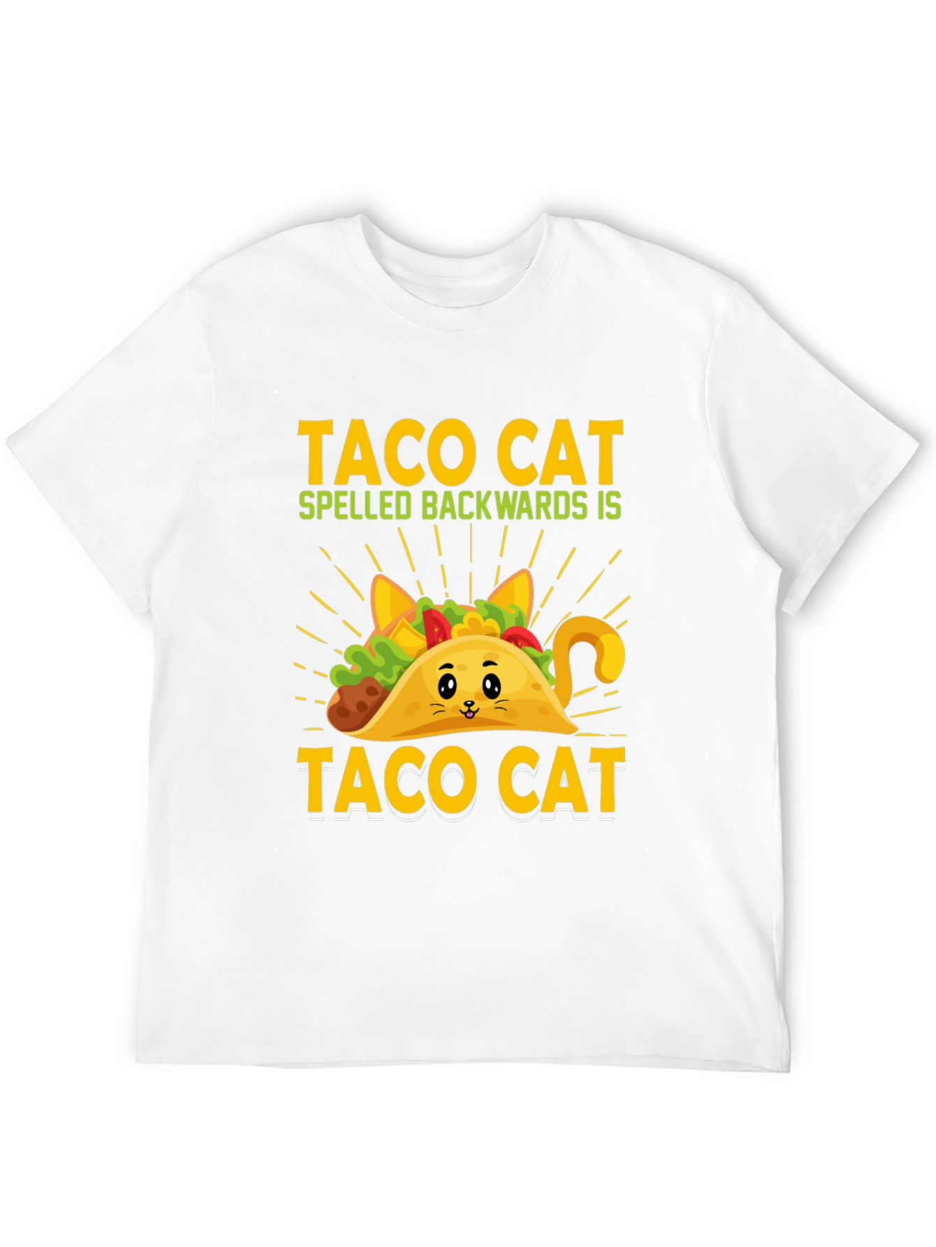 Taco Cat T-Shirt - Funny Palindrome Tee