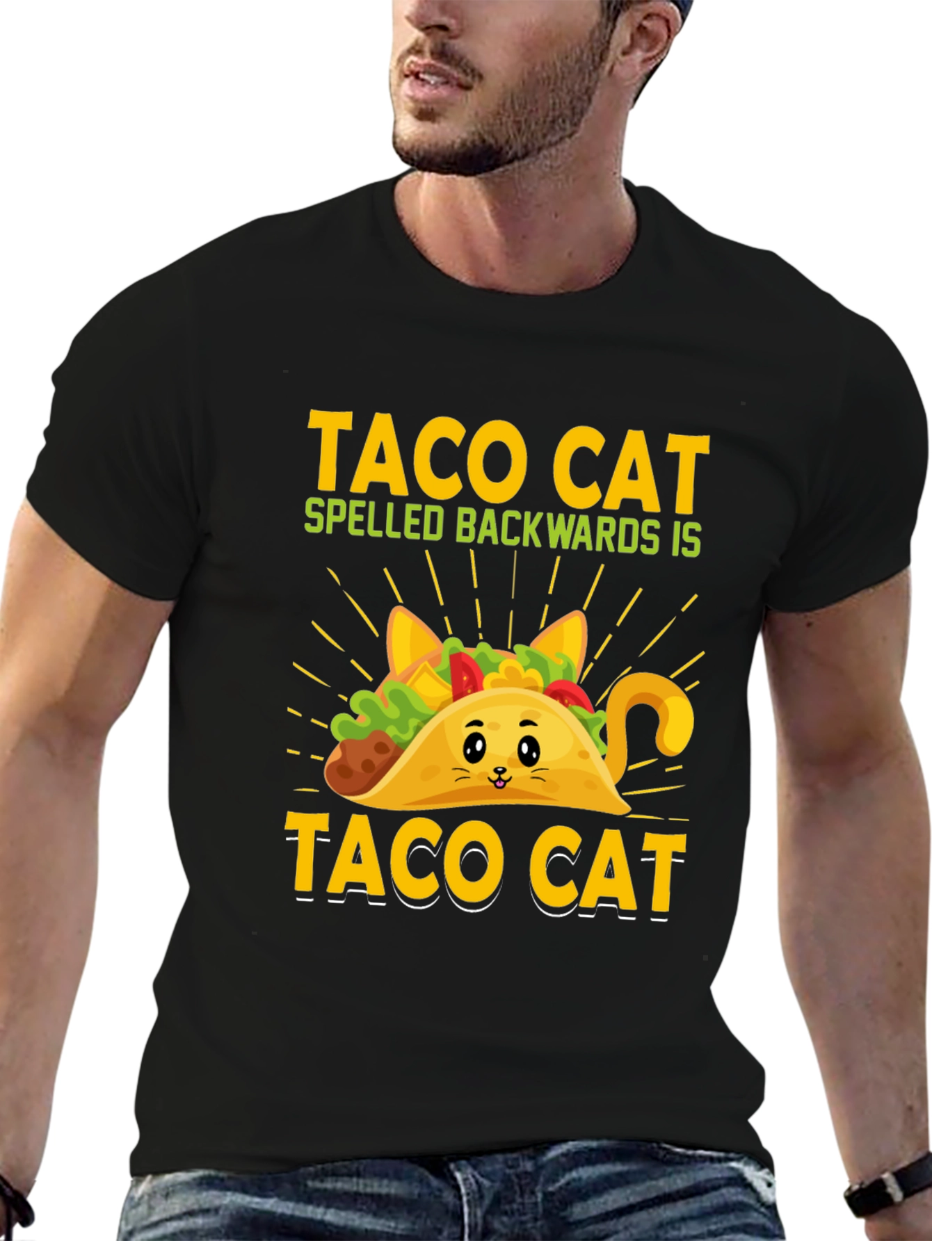 Taco Cat T-Shirt - Funny Palindrome Tee