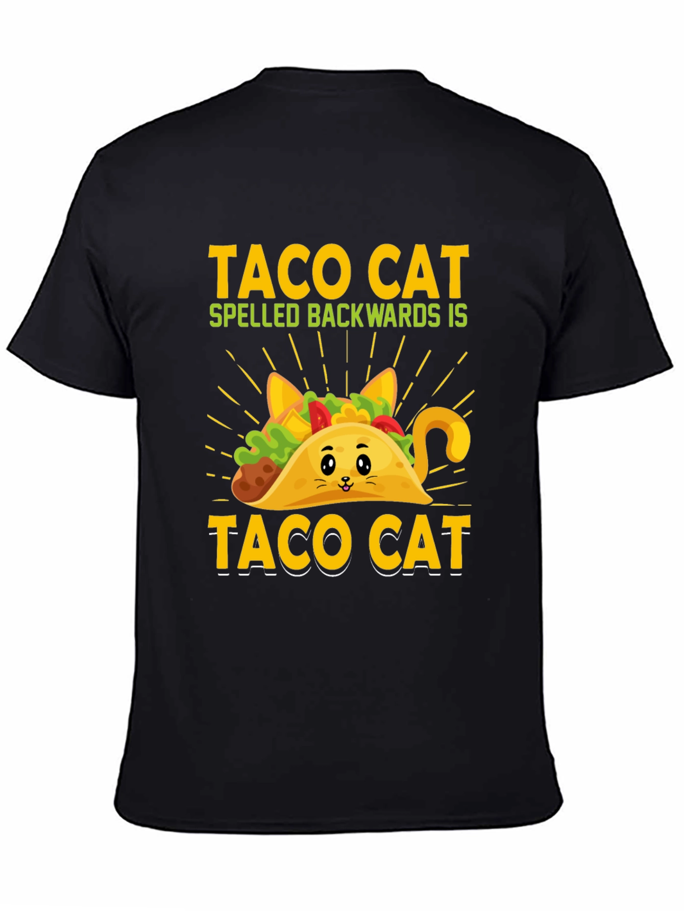 Taco Cat T-Shirt - Funny Palindrome Tee