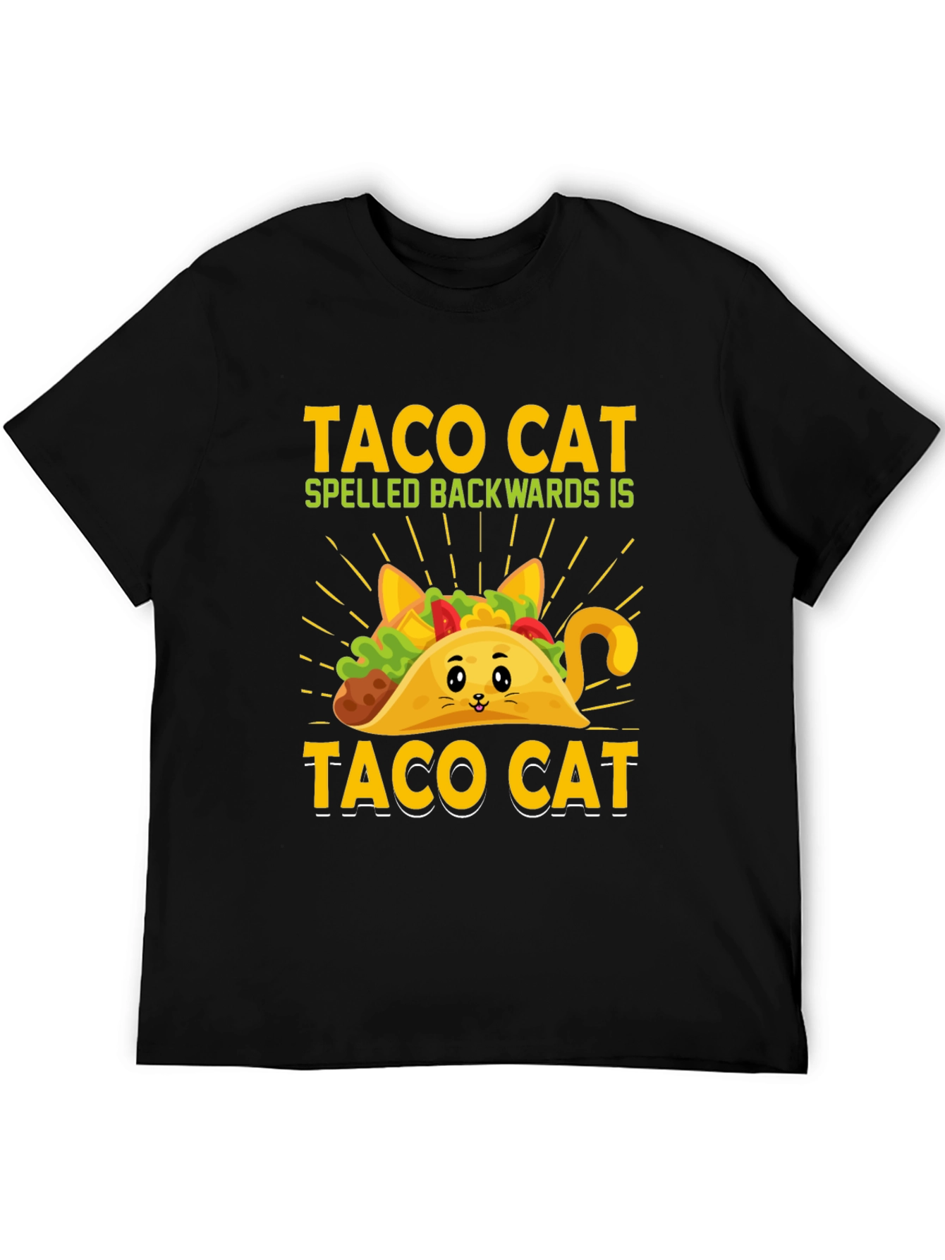 Taco Cat T-Shirt - Funny Palindrome Tee