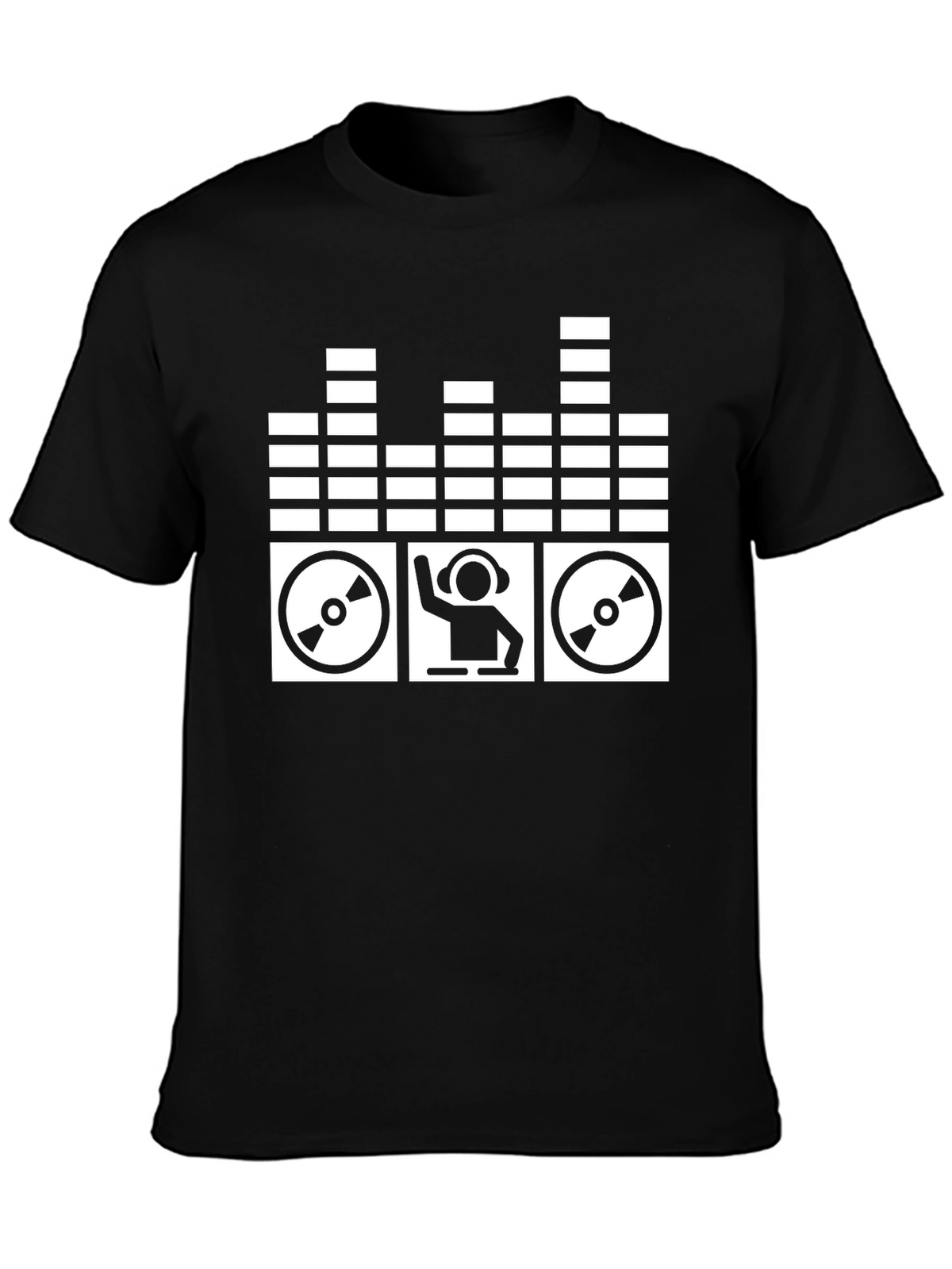 DJ Music T-Shirt - Black Graphic Tee