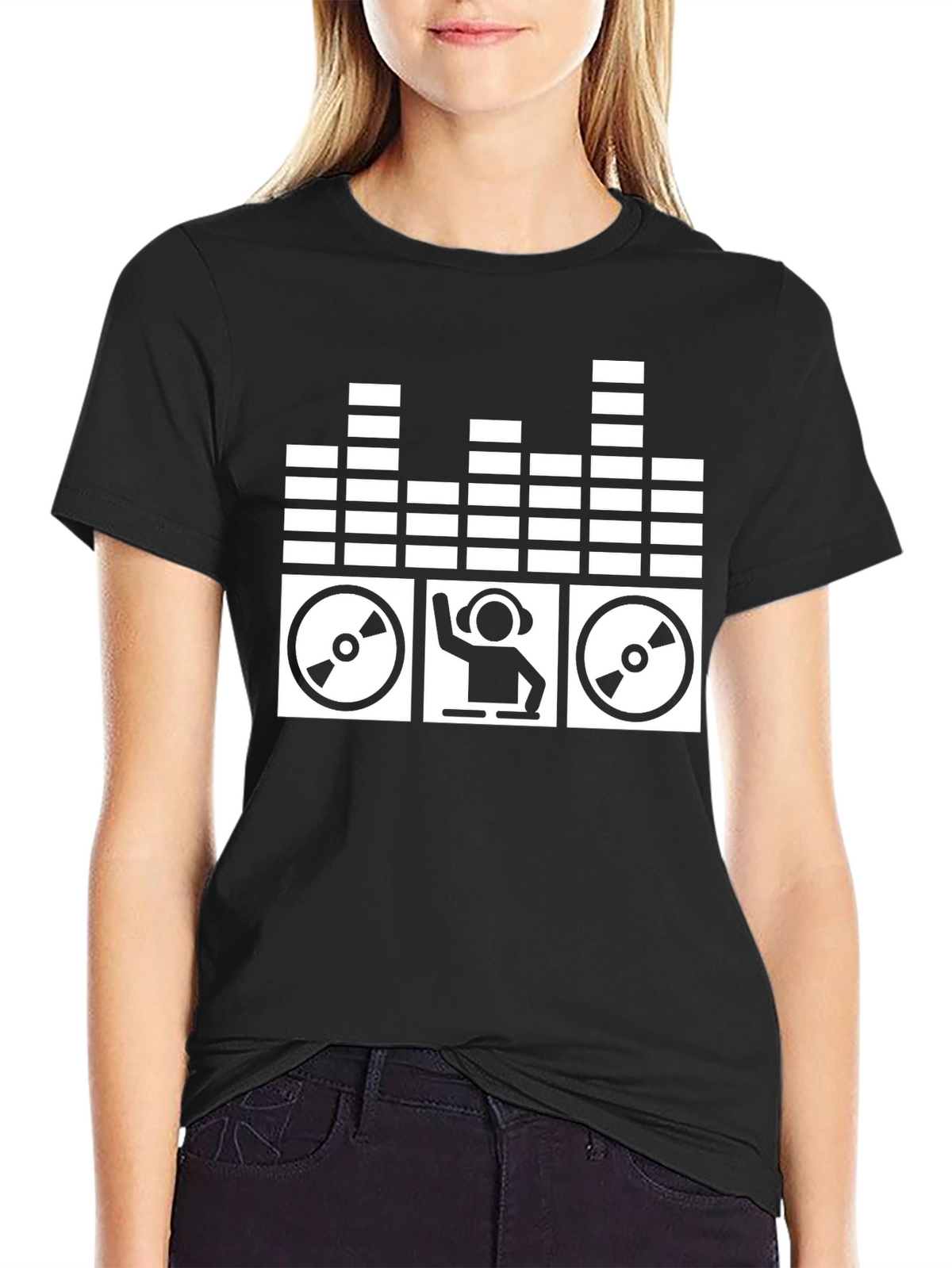 DJ Music T-Shirt - Black Graphic Tee