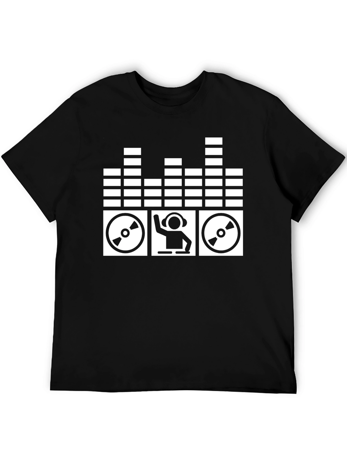 DJ Music T-Shirt - Black Graphic Tee