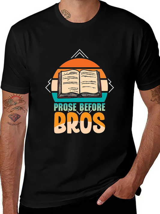 Prose Before Bros Black Graphic Tee