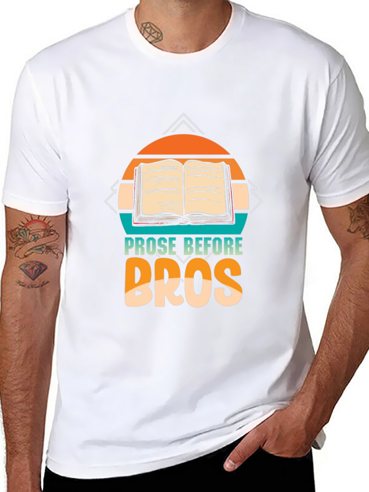 Prose Before Bros Black Graphic Tee