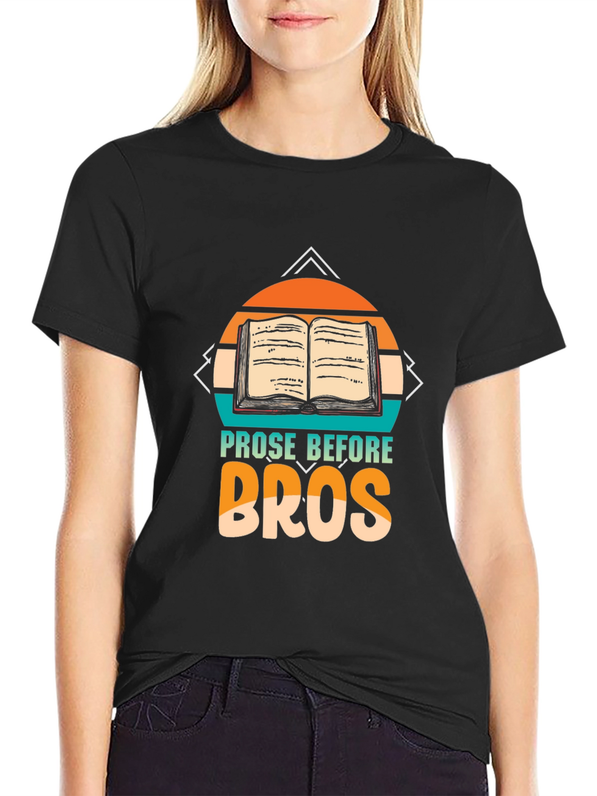Prose Before Bros Black Graphic Tee