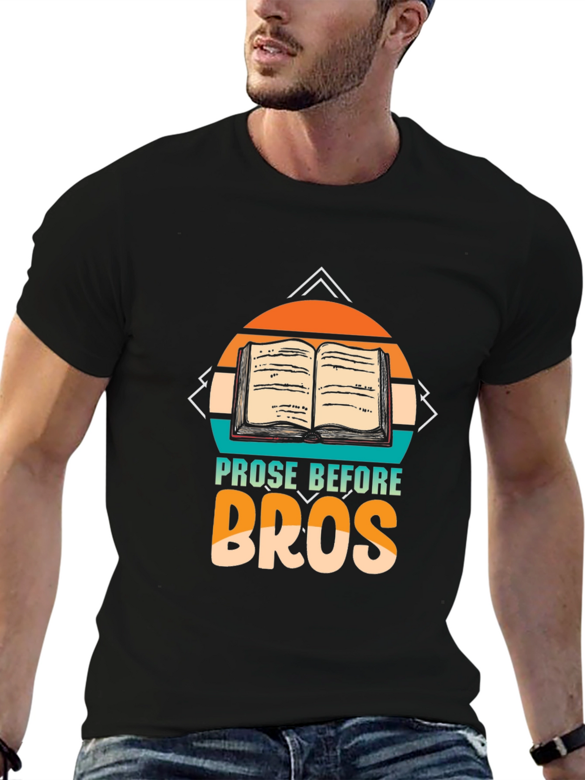 Prose Before Bros Black Graphic Tee