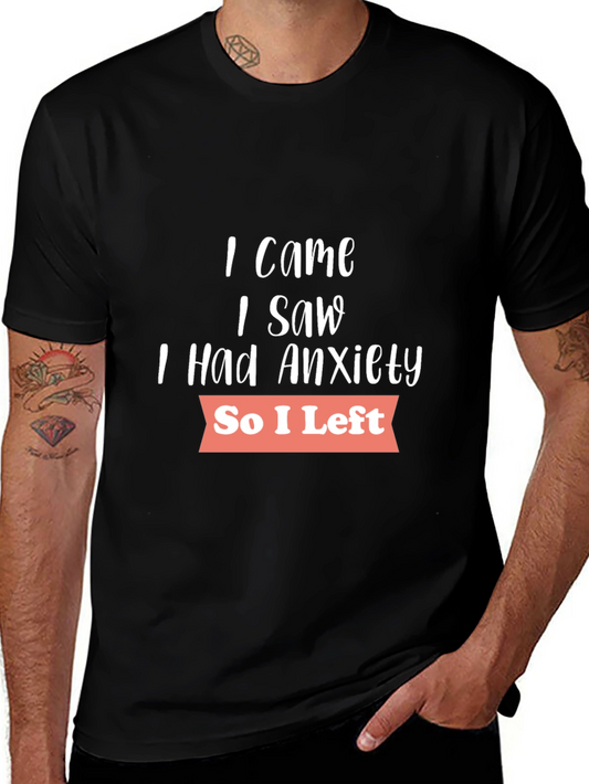 Anxiety Graphic T-Shirt - Soft Cotton Blend Casual Wear