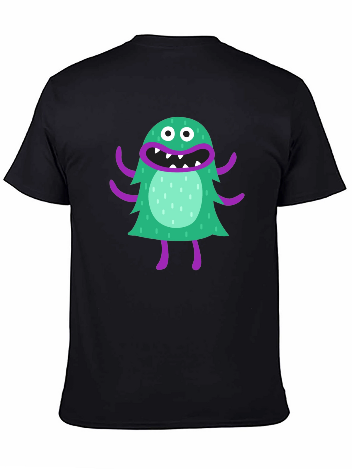 Monster Graphic Tee - Fun Black T-Shirt