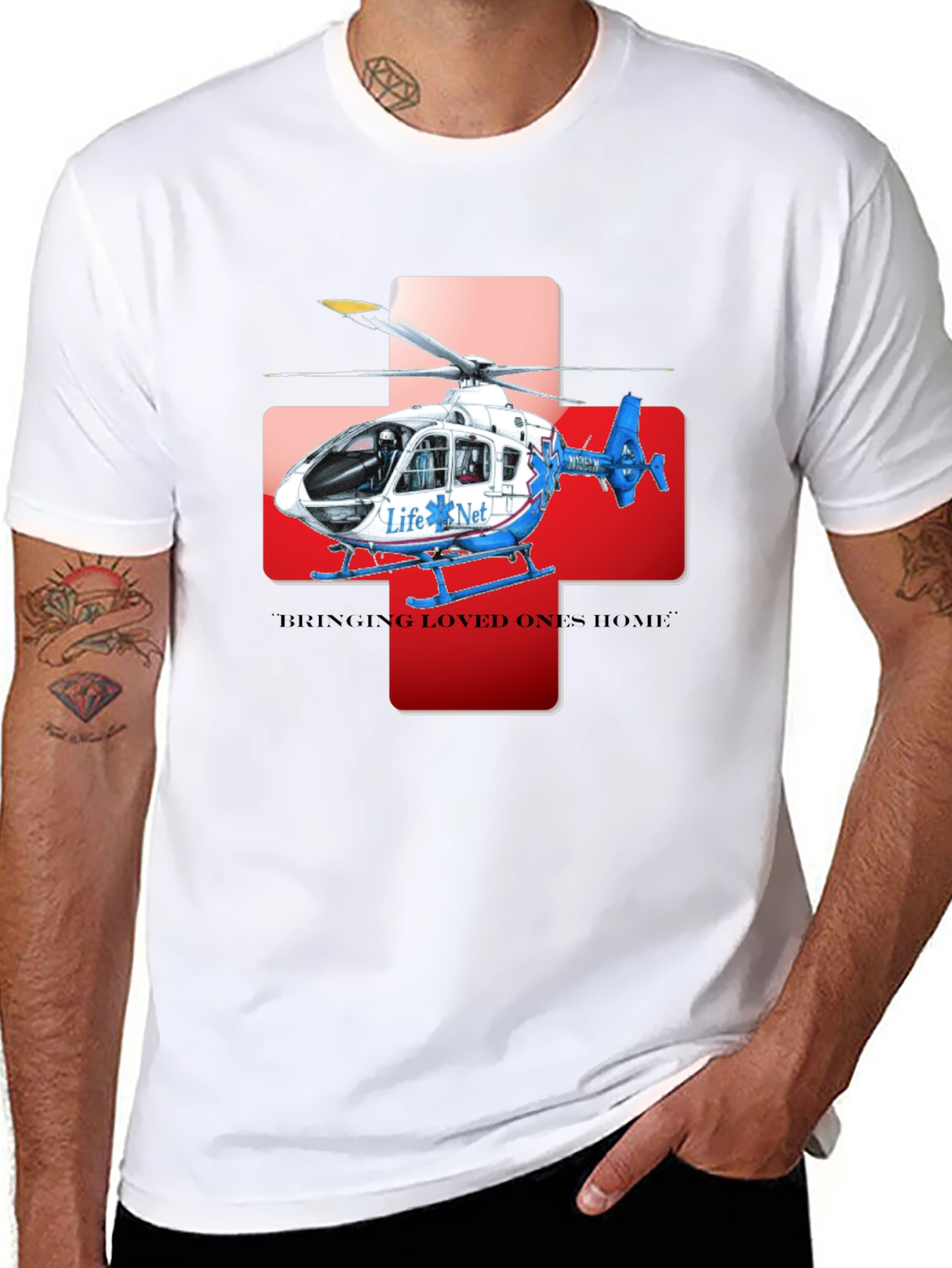 Life Net Helicopter Graphic Tee