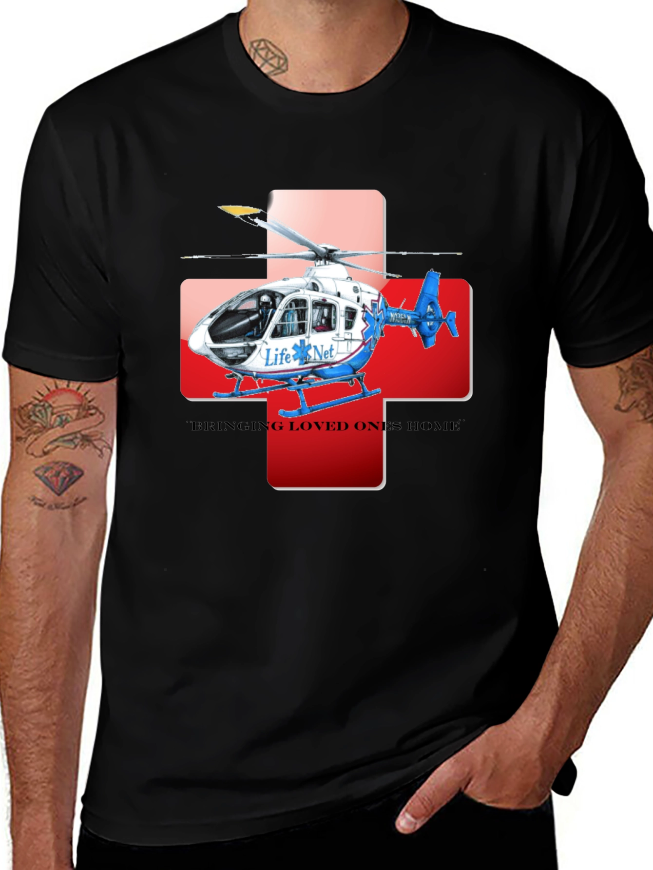 Life Net Helicopter Graphic Tee