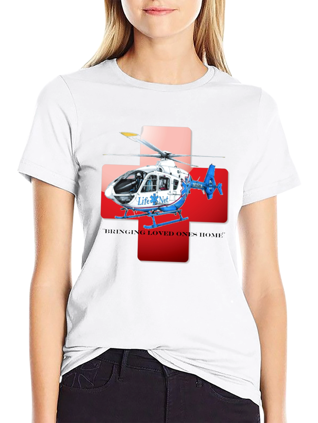 Life Net Helicopter Graphic Tee