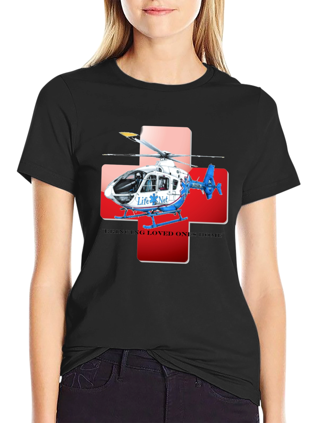 Life Net Helicopter Graphic Tee