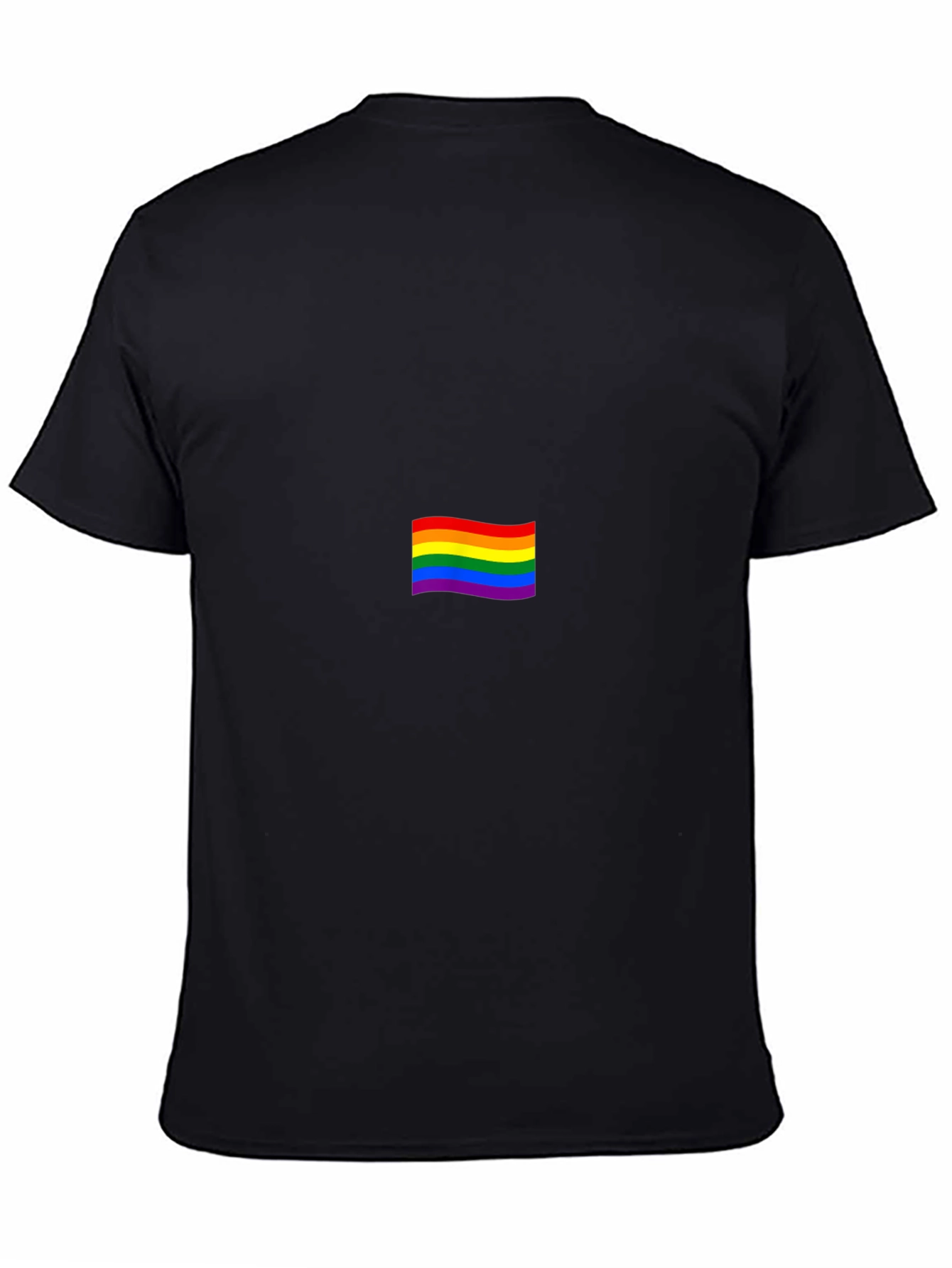 Pride Rainbow Flag Black T-Shirt