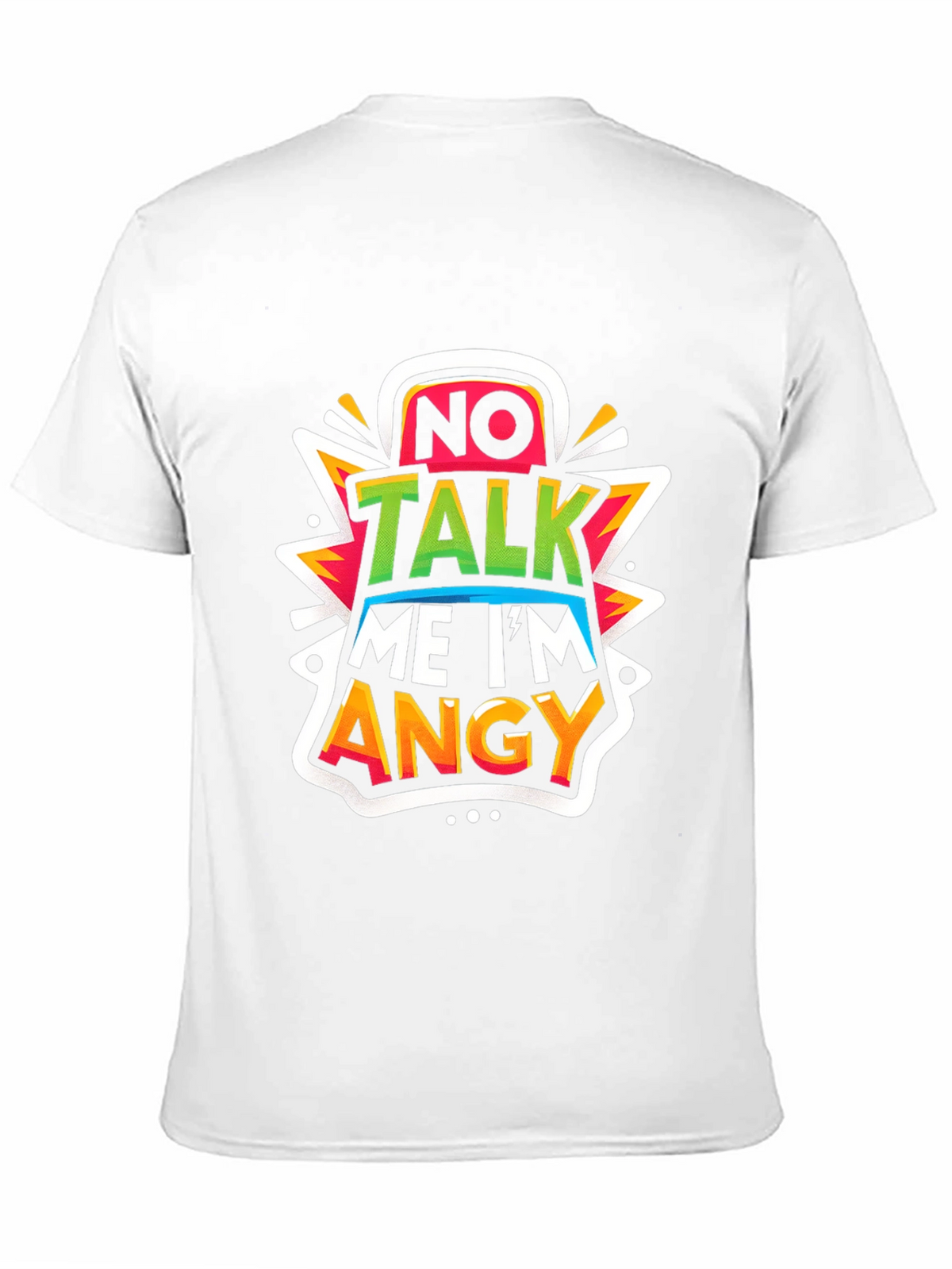 No Talk Me Im Angy Graphic Tee - Black