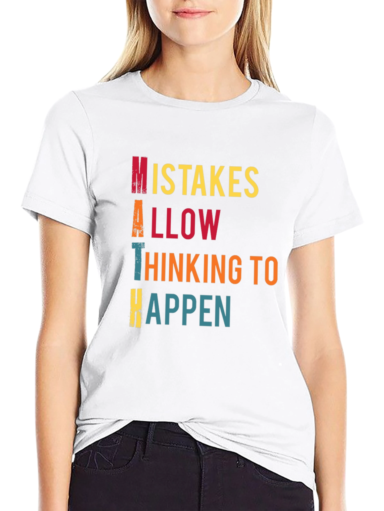 Math Mistakes T-Shirt Thinking to Happen