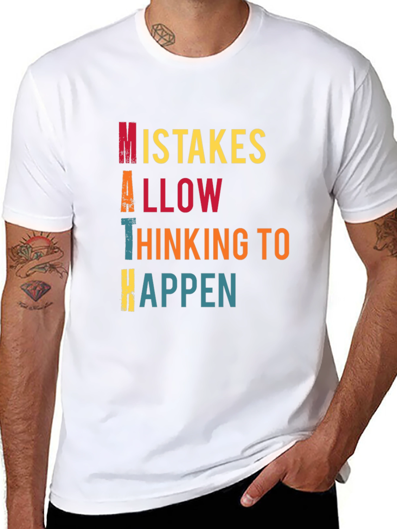 Math Mistakes T-Shirt Thinking to Happen