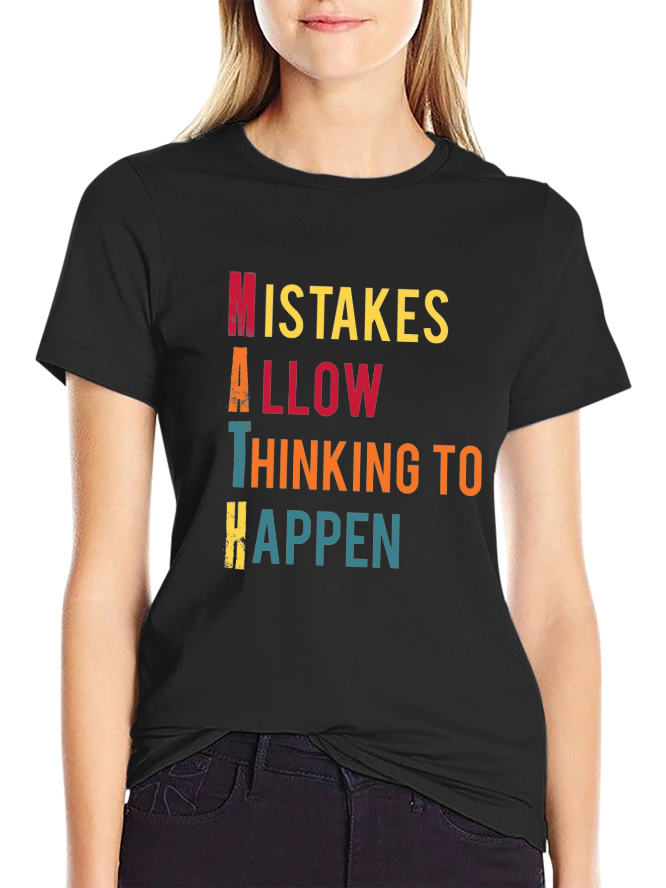 Math Mistakes T-Shirt Thinking to Happen
