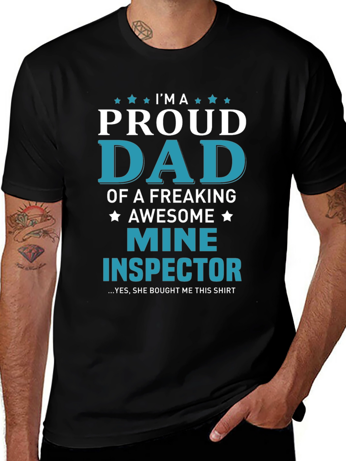 Proud Dad of a Mine Inspector T-Shirt