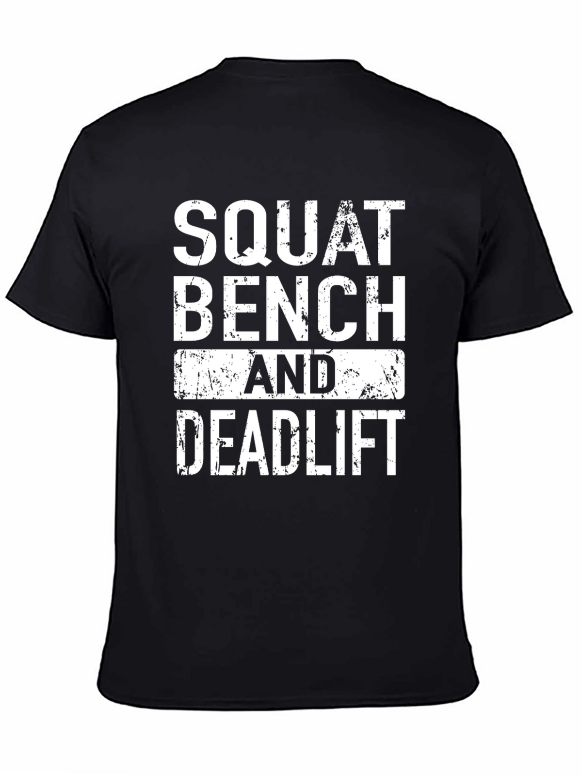 Squat Bench Deadlift Graphic Tee - Black Fitness Shirt