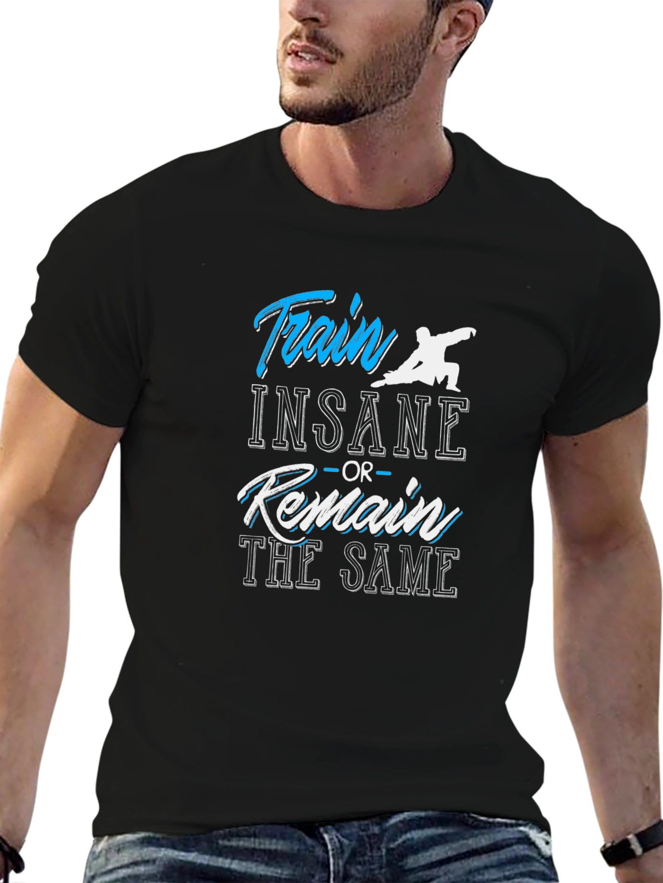 Train Insane T-Shirt - Motivational Gym Workout Tee