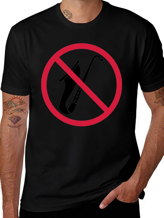 Saxophone Ban T-Shirt: Express Your Musical Rebellion!