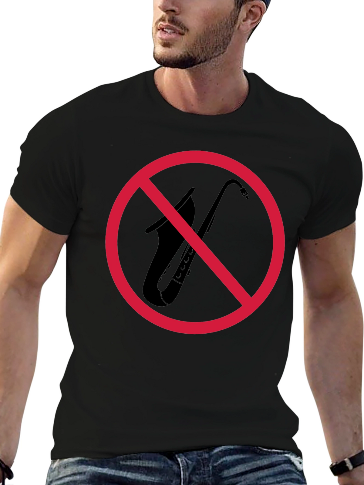 Saxophone Ban T-Shirt: Express Your Musical Rebellion!
