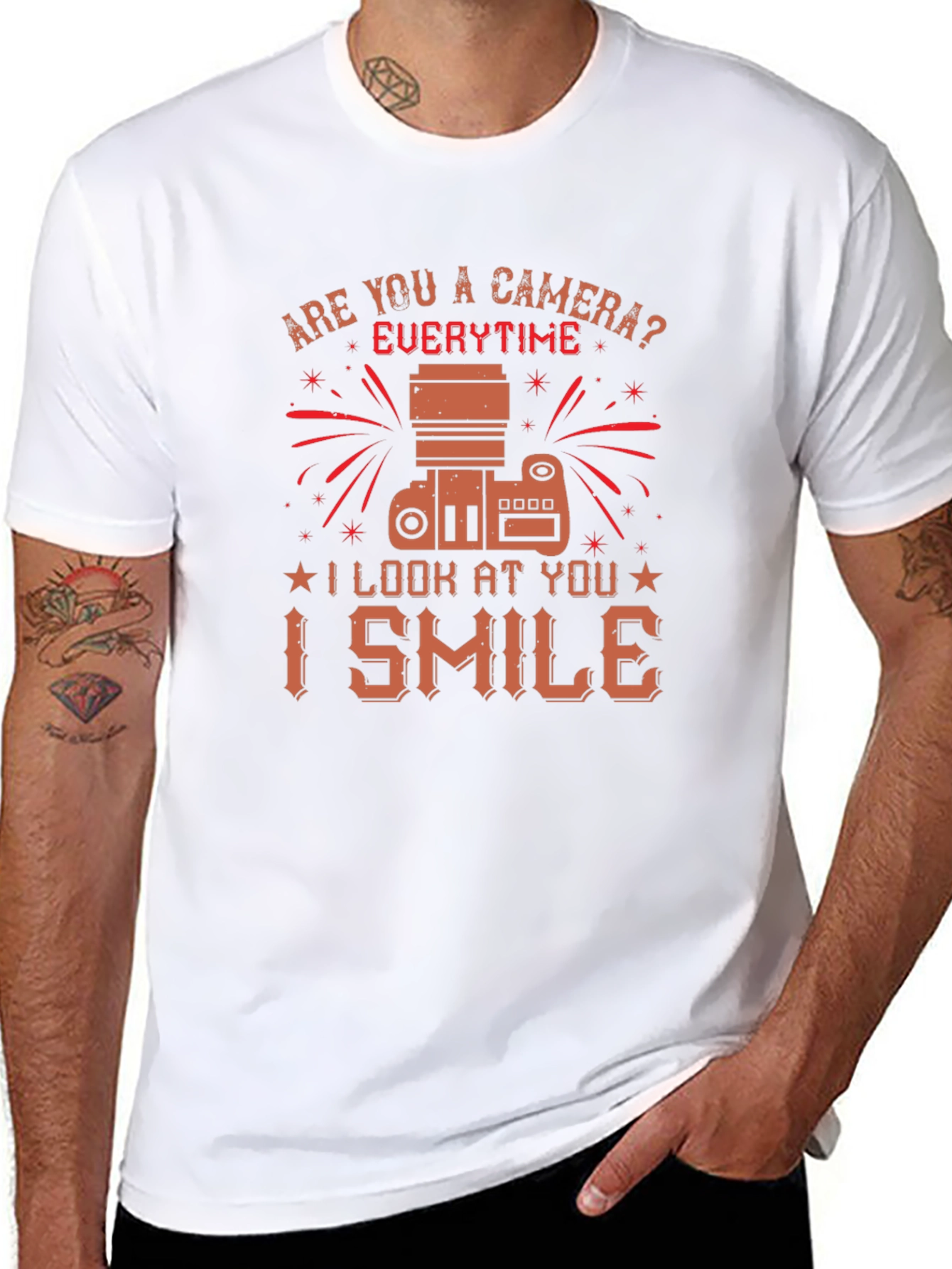 Camera Lover T-Shirt - Everytime I Smile Tee
