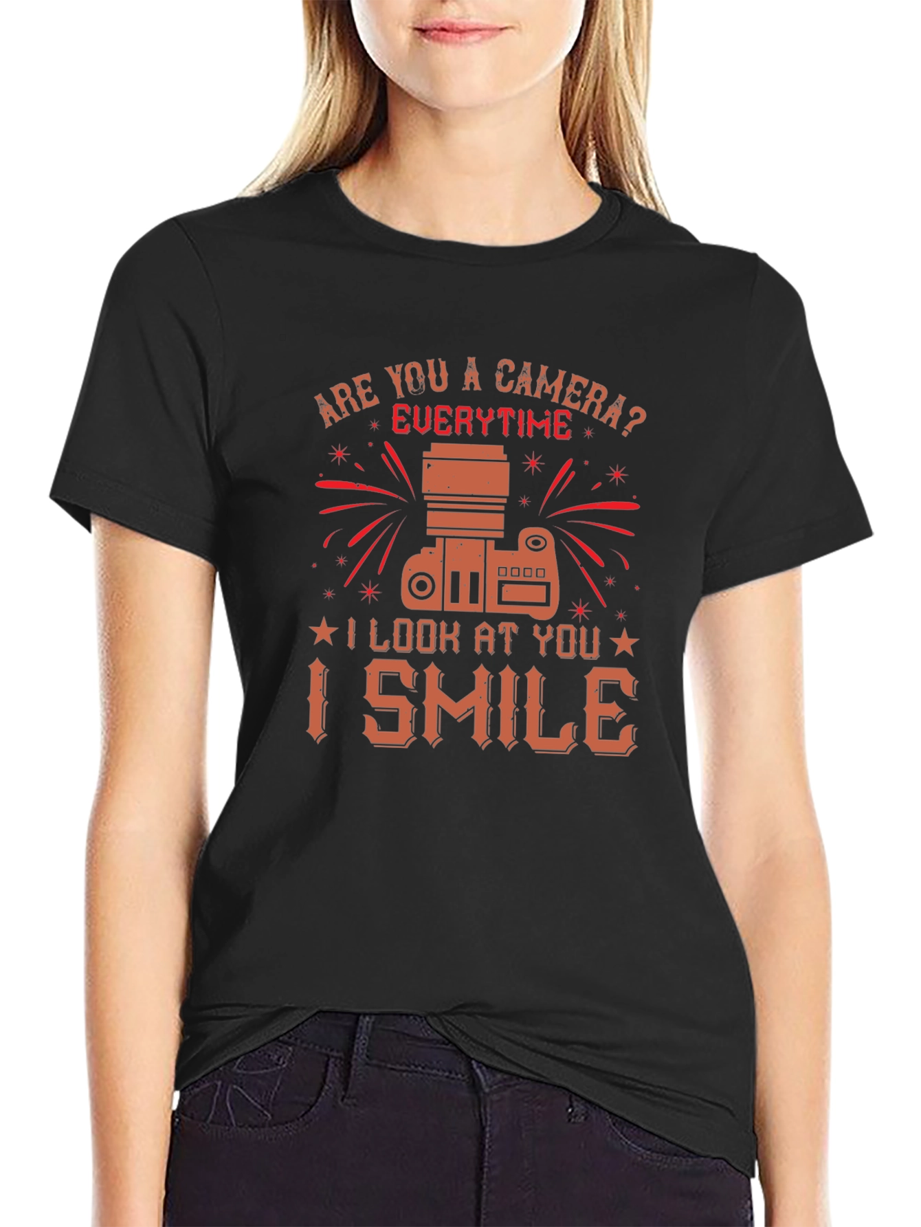 Camera Lover T-Shirt - Everytime I Smile Tee