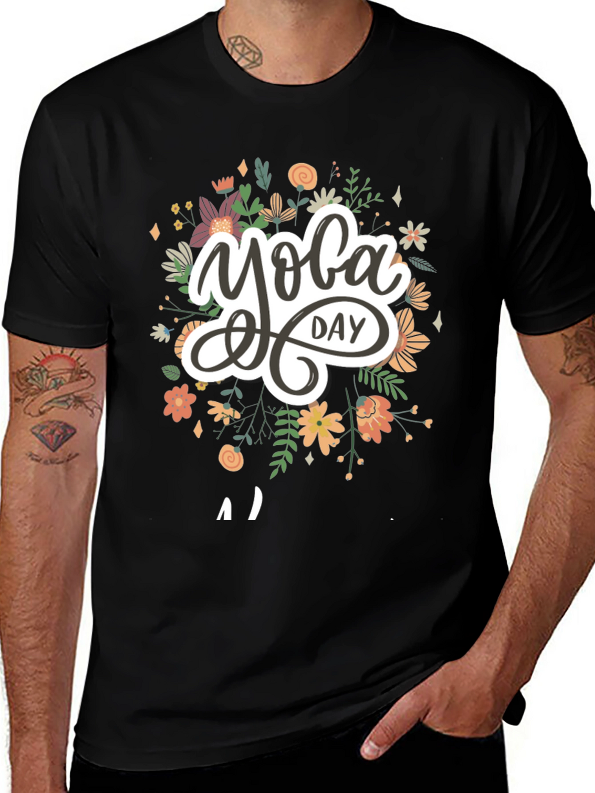 Yoga Day Graphic T-Shirt