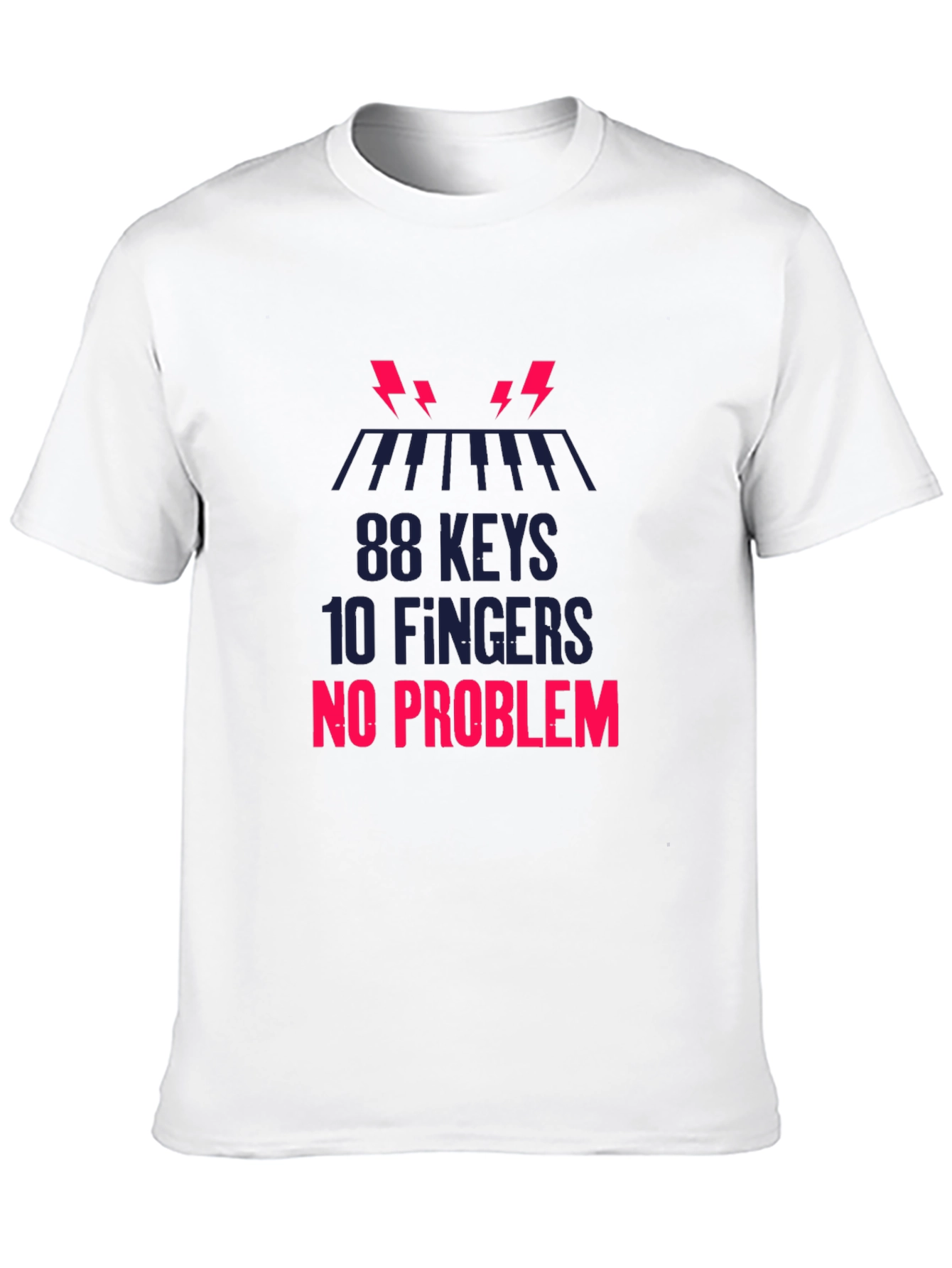 88 Keys 10 Fingers No Problem Graphic Tee