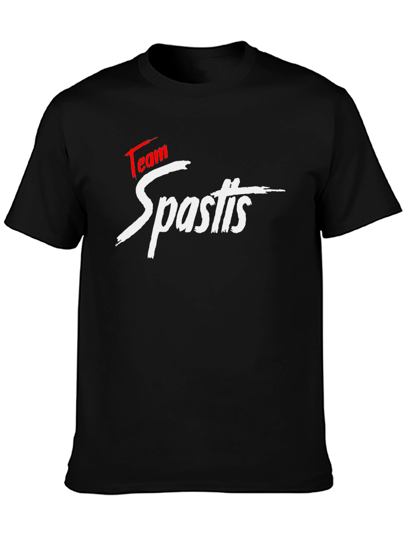 Team Spastis Black T-Shirt - Bold Graphic Tee