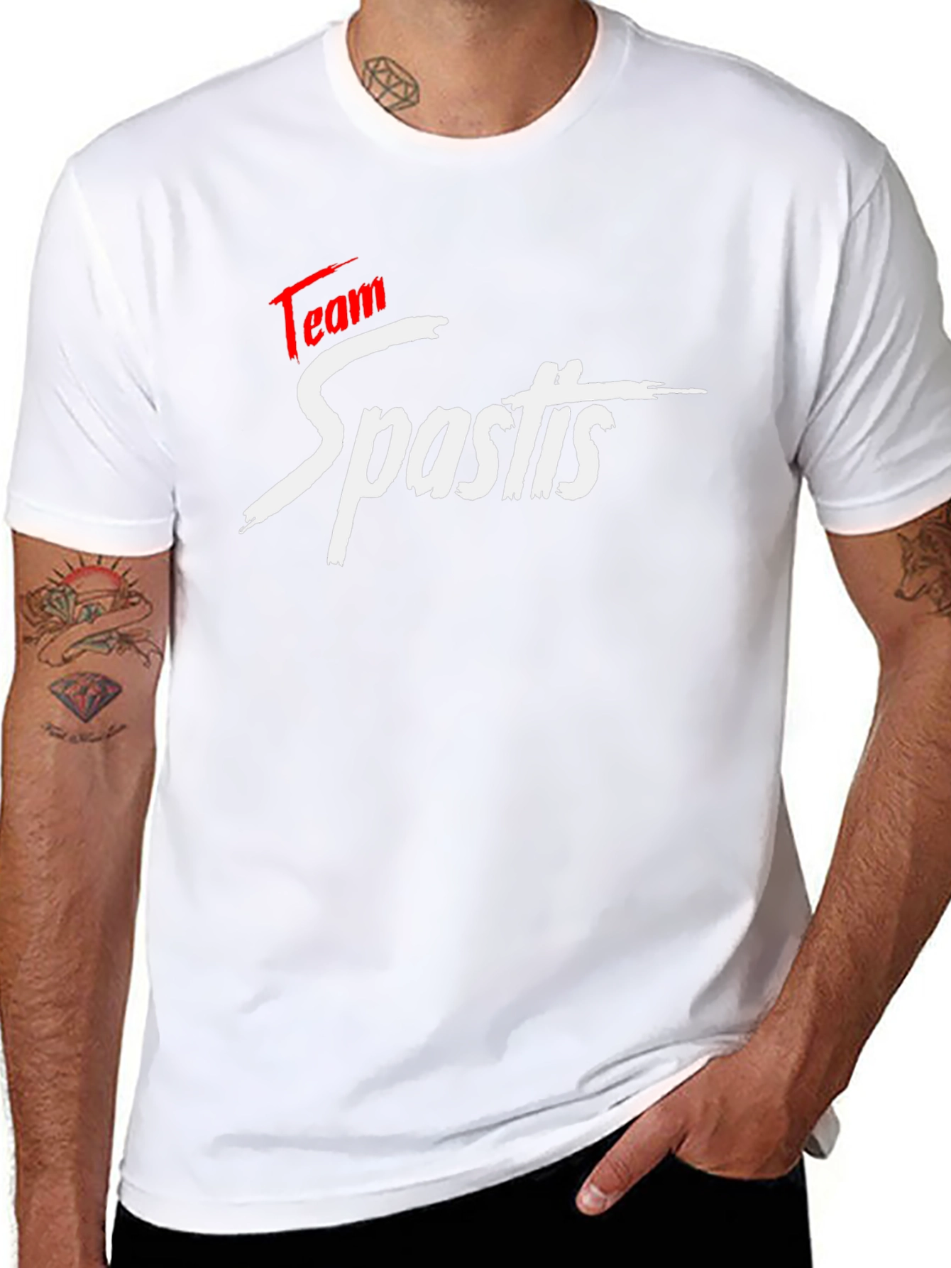 Team Spastis Black T-Shirt - Bold Graphic Tee