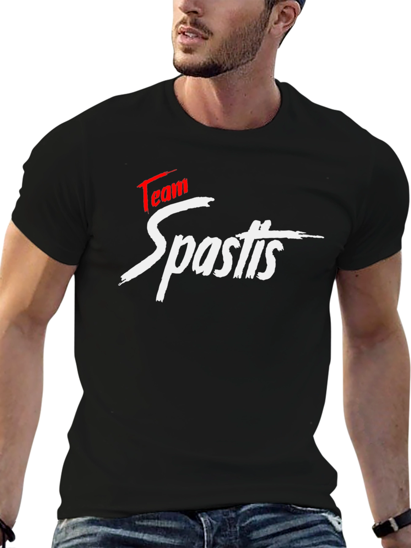 Team Spastis Black T-Shirt - Bold Graphic Tee